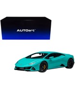 Lamborghini Huracan EVO Blu Glauco Blue 1/18 Model Car by Autoart - $436.28 CAD