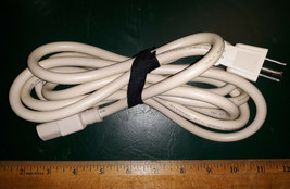 21BB88 PC POWER CORD, 16/3, 2 METERS LONG, PUTTY COLOR, VERY GOOD CONDITION - $5.82
