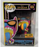 Funko Pop! Disney Blacklight Summer Stitch 1414  Hot Topic Exclusive  - £20.24 GBP