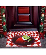 The Grinch Christmas Anti-Slip Door Mat Rug 3D Indoor Outdoor Rug 36&quot; x 24&quot; - $18.21