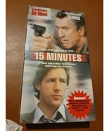 15 Minutes (VHS, 2002, Includes Bonus Footage) NEW FACTORY SEALED ROBERT... - £11.55 GBP