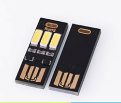 3X Pocket Card Lamp Bulb Led Keychain pendant 3LED  Light Portable USB Power - £5.40 GBP