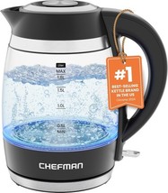 Chefman 1.8L Electric Kettle 1500W Hot Water Boiler with Removable Lid - $317.21 MXN