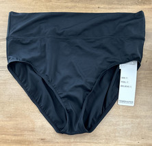 Trimshaper Brief Bikini Swimsuit Bottoms Women Size 16 Black NEW - £22.91 GBP
