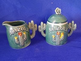 Vintage Arizona Souvenir Creamer &amp; Sugar Bowl. Made in Japan. VERY NICE - £21.90 GBP