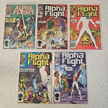 Alpha Flight Issues #17, 24, 25, 26, &amp; 27 Lot Of 5 (Marvel Comics 1984) - $14.50