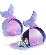 36pcs Mermaid Tail Paper Favor Boxes Nautical Candy Containers Treat Goo... - €42,53 EUR