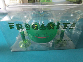Frogarita Margarita Martini Drink Set Frogs 4 Glasses And Pitcher Plastic - £43.79 GBP