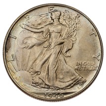 1946 Argent Marche Liberty Demi Dollar 50C (Gem Bu État) - $1,566.02 MXN