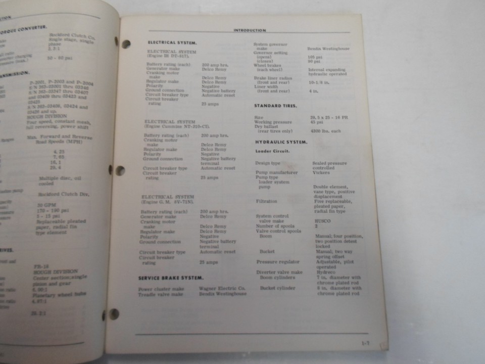 1969 WORN FACTORY OEM International Et Hough Operator Manual H-120C-3-
show o... Item image 10