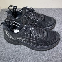 Hoka Clifton 4 Sneakers Men’s Size 9 Black 1108409 No Insoles - £25.86 GBP
