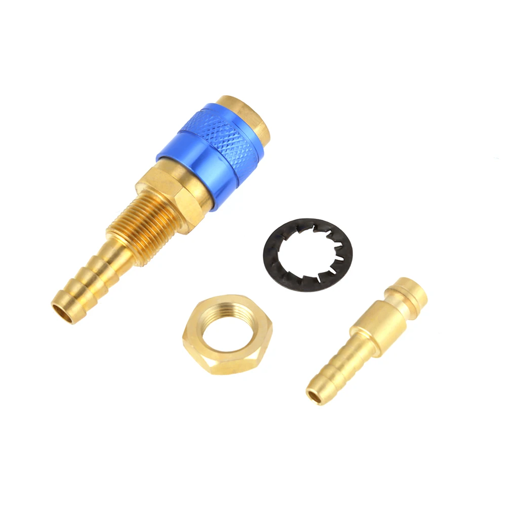 2pcs 8mm Water Cooled &amp; Gas Adapter ss Quick Connector  Fitting Hose For TIG Wel - £132.69 GBP