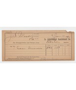 Vintage 1889 Northern Railroad Receipt - $5.42 CAD