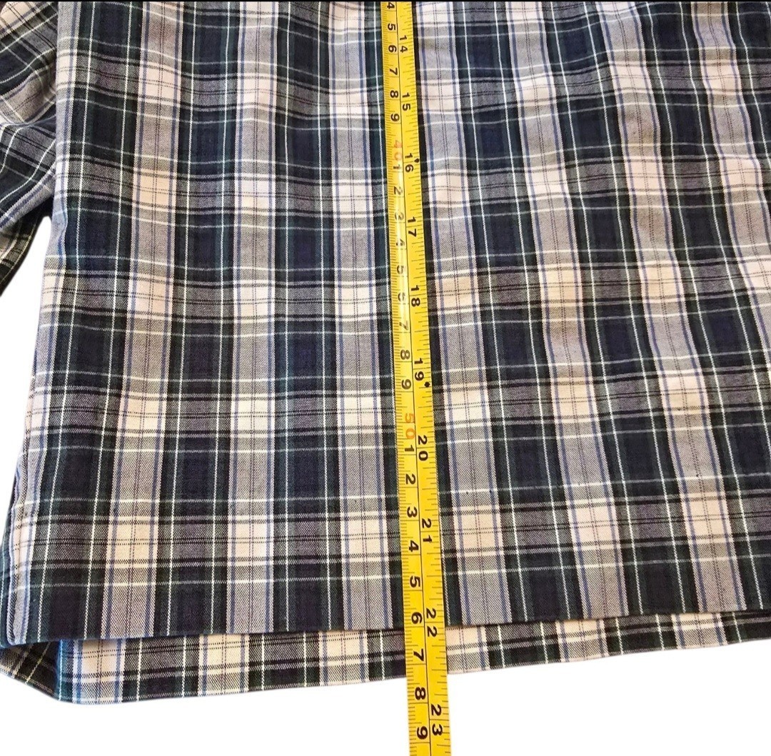 Polo Ralph Lauren Men’s 36 Plaid Shorts Blue White Preppy Golf Casual Y2K Item image 6