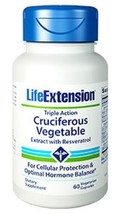 4 Pack Life Extension Triple Action Cruciferous Vegetable Extract Resveratrol image 2