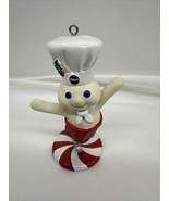 Peppermint Twirl Danbury Mint Pillsbury Doughboy Glitter Ornament - $34.66 CAD