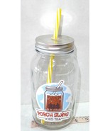 Original Porch Swing  Iced Tea Mason Jar Style Mug Glass 1 Quart 4 cups - £7.06 GBP