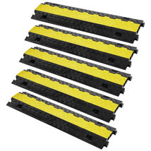 VEVOR 5pcs Cable Protector Ramp, 2 Channel, 22000 lbs load, TPU Wire Cov... - $160.86 CAD