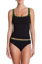 Aqua Soleil RAS1073T Lace Up Tankini Top SZ S Black - $31.64