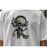 Cool Skeleton with Headphones Art – Hip Hop Skull Character T-shirt - $18.80+