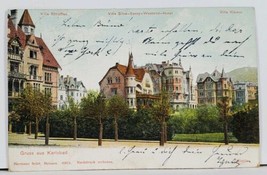 Germany Gruss Aus Karlsbad 1901 Postcard I6 - £11.68 GBP