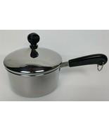 Revere Ware Stainless Steel 1qt Sauce Pot w. Lid 95H - $27.72