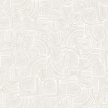 Removable Peel-And-Stick Wallpaper In The Style Sand Swirl, Made In The Usa. - £35.33 GBP