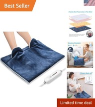 3-Heat Setting Flannel Foot Warmer with Safety Auto-Off - Cold Weather E... - $45.00