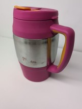 Bubba Classic Insulated Travel Mug 34 oz Keg Large Lid Barrel Orange &amp; Pink - £10.47 GBP