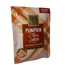 Spa Luxury NEW Limited Pumpkin Chai Latte Scented Exfoliating Foot Mask,... - $13.74