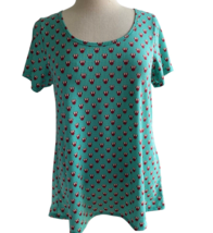 LuLaRoe Minnie Mouse Classic T Green Brown Sz  S Women Top NWT - $4.49