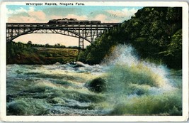 Bridge over Whirlpool Rapids Postcard Niagara Falls New York Postmarked 1917 - £11.69 GBP