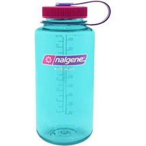 Nalgene Sustain 32oz Wide Mouth Bottle (Surfer) Blue Recycled Reusable - £12.36 GBP