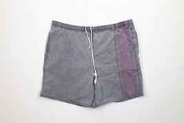 Vtg 90s Streetwear Mens Medium Stonewash Color Block Lined Shorts Swim Trunks - £31.03 GBP