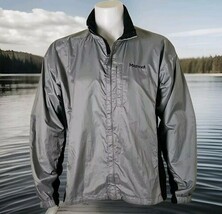 Marmot PreCip Rain Jacket Mens L Gray Lightweight Ripstop Stretch Panel ... - $28.78