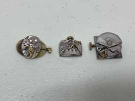 (3) Vintage Movado Women Manual Watch Movement Watchmakers Parts Repairs Dial - £45.89 GBP