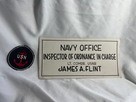  WW2 Era USN Anchor Patch And USNR Naval Reserves Naval Officer Card Sto... - $89.95