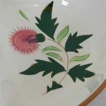 Stangl Pottery Thistle 10&quot; Oval Divided Vegetable Bowl Pink Green Vintage FLAW - £13.95 GBP