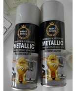 1 x Silver Metallic Spray Paint Aerosol Interior Exterior Gloss Wood Met... - $11.13 CAD