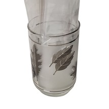 Frosted Libbey Libby Silver Leaves tumbler 12oz - £4.97 GBP