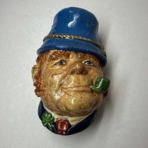 Bossons Paddy 1969 England Chalkware Head Wall Hanger Figure Art  - $17.99