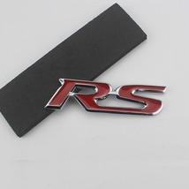 1 Pcs 3D  RS Logo  emblem Rear Trunk Sticker  version modification  Styling 8.5X - £59.40 GBP