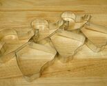 Vintage Metal Kitchen Baking Large Gingerbread Ladies Cookie Cutters X 3... - $19.79