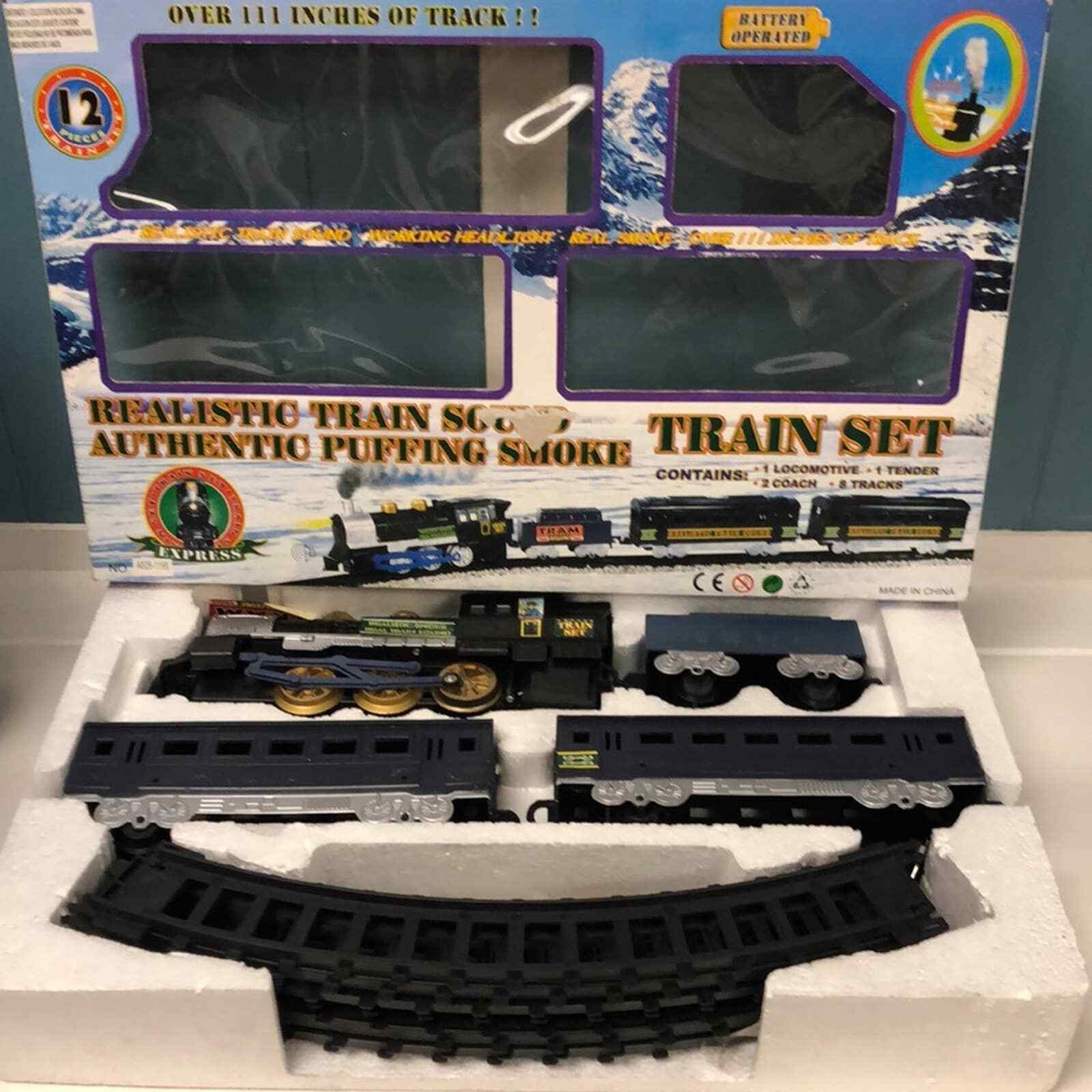 Classic Express Train Set realistic sound authentic puffing smoke + A626-1198 - $46.28