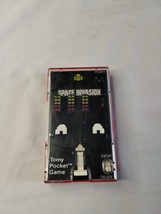 Vintage Tomy Red Black Handheld Pocket Arcade Game SPACE INVASION Works ... - $14.84