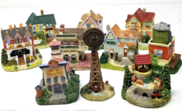 Liberty Falls Figurines Set of 10 Water Tower Cummings Quilt Shop Fire Station - £18.59 GBP