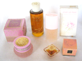 Lot Of 4 Vint. Fragrances And Body CREAM+BOXES-TRESOR,ROSE,DESERT Flower,Elusive - £30.50 GBP