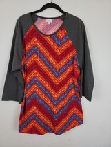 LuLaRoe Simply Comfortable Long Sleeve Top 2XL Womens Pullover Multicolor - $14.74