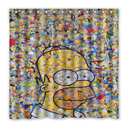 New!!! The Simpsons Custom Waterproof Polyester Shower Curtain 4 size Item image 6
