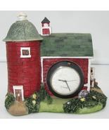 DECORATIVE QUARTZ NOVELTY DESK SHELF MANTEL CLOCK FARM HOUSE BARN - $220.38 MXN